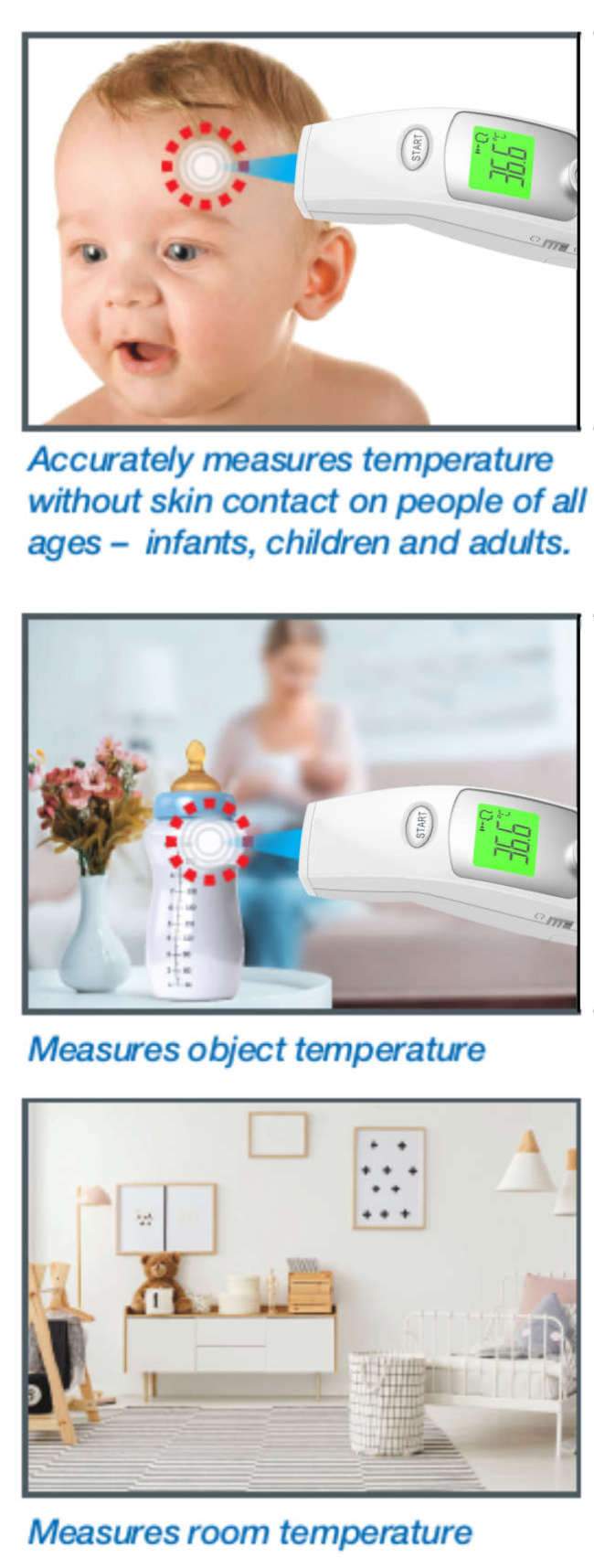 LifeTemp Non Contact Thermometer - Airssential Health Care