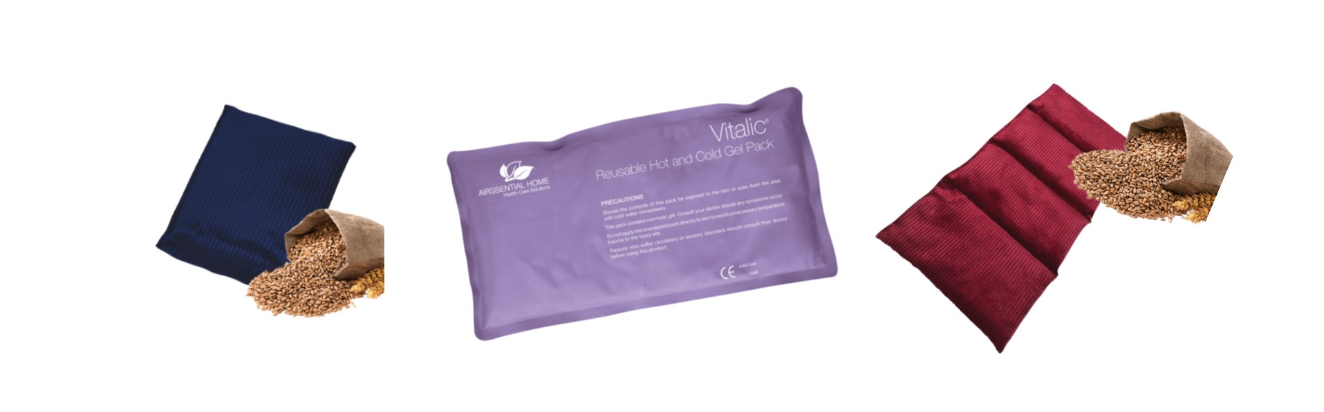 Gel Packs and Wheat Bags - Airssential Health Care