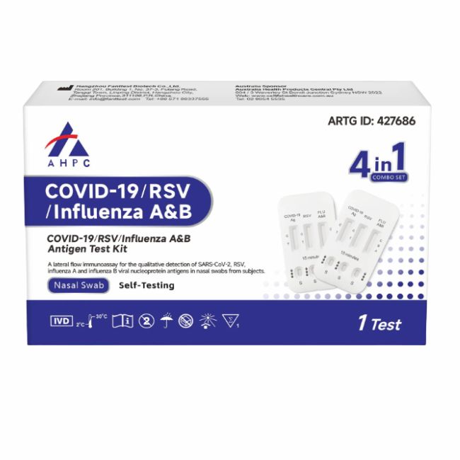 COVID-19 / RSV / INFLUENZA A&B NASAL SWAB 4 IN 1, 1 TEST