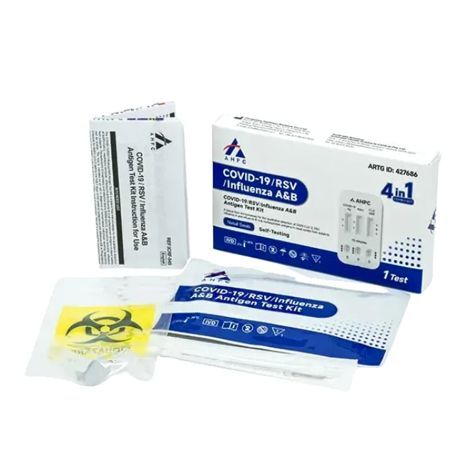 COVID-19 / RSV / INFLUENZA A&B NASAL SWAB 4 IN 1, 1 TEST