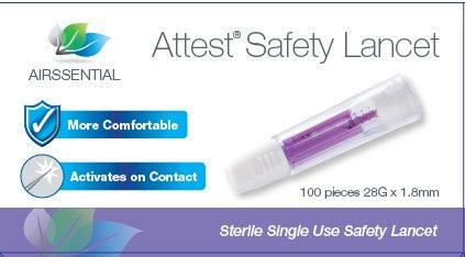 Attest Safety Lancet, 100 - Airssential Health Care